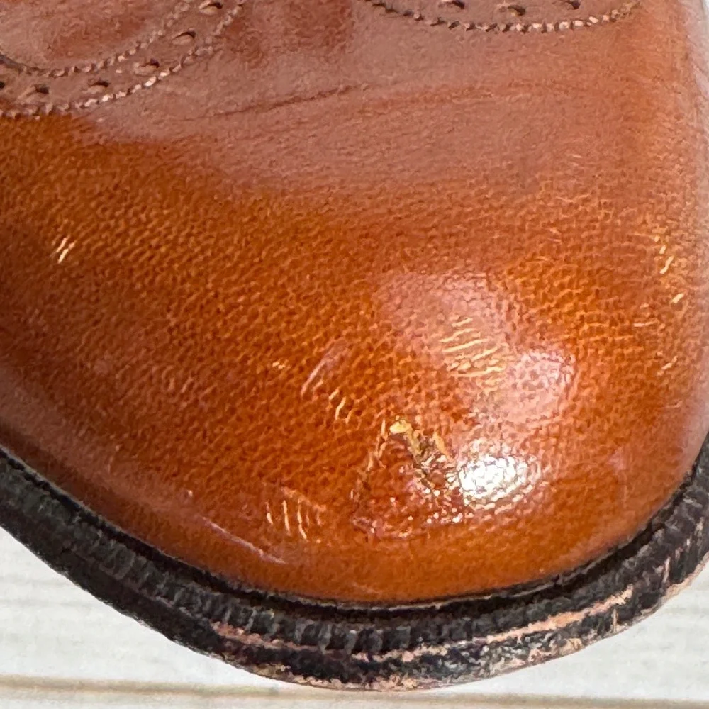 Florsheim Designer Collection Mens Brown Leather Wingtip Tassel Loafer 9 E 33233